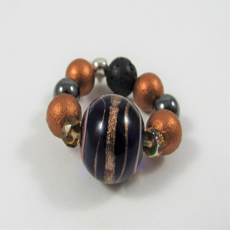 Black & Copper Marble